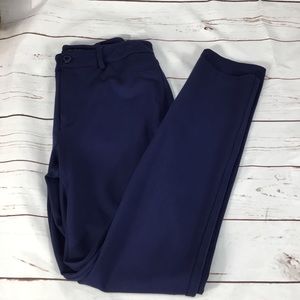 Peace of Cloth Navy Blue Jersey Knit Stretch Pants